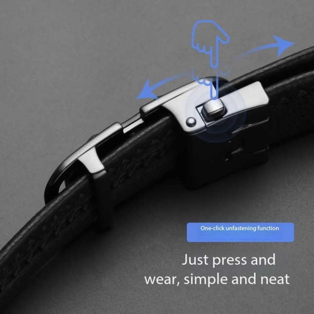 Cartelo Black Cowhide Leather Ratchet Belt MZD30852
